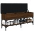 Banco zapatero madera de ingeniería marrón roble 102x32x45