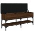 Banco zapatero madera de ingeniería marrón roble 102x32x45