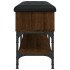 Banco zapatero madera de ingeniería marrón roble 102x32x45