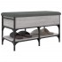 Banco zapatero madera de ingeniería gris Sonoma 82x42x45