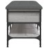 Banco zapatero madera de ingeniería gris Sonoma 82x42x45