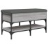 Banco zapatero madera de ingeniería gris Sonoma 82x42x45