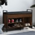 Banco zapatero madera de ingeniería marrón roble