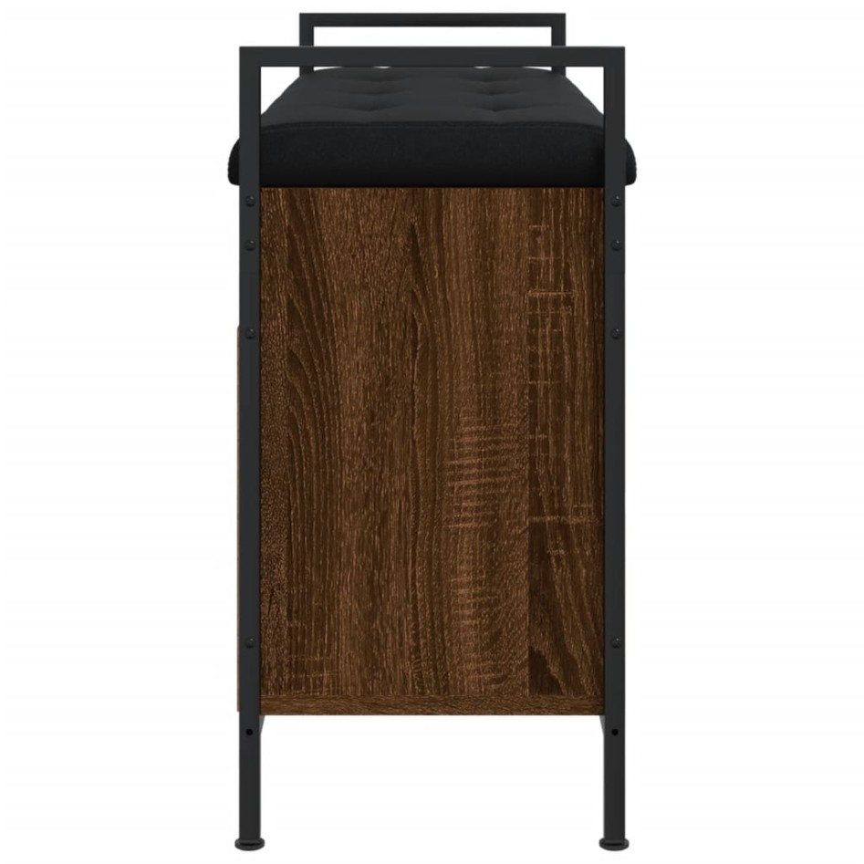 Banco zapatero madera de ingeniería marrón roble