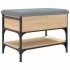 Banco zapatero madera de ingeniería roble Sonoma 62x42x45
