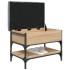 Banco zapatero madera de ingeniería roble Sonoma 62x42x45