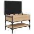Banco zapatero madera de ingeniería roble Sonoma 62x42x45