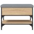 Banco zapatero madera de ingeniería roble Sonoma 62x42x45