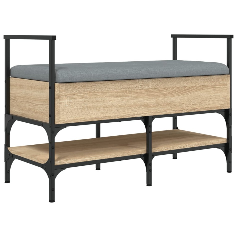 Banco zapatero madera de ingeniería roble Sonoma