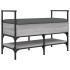 Banco zapatero madera de ingeniería gris Sonoma 85,5x42x57,5