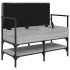 Banco zapatero madera de ingeniería gris Sonoma 85,5x42x57,5