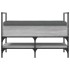 Banco zapatero madera de ingeniería gris Sonoma 85,5x42x57,5