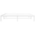 Estructura de cama sin colchón metal blanco 180x200