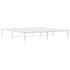 Estructura de cama sin colchón metal blanco 180x200