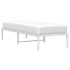 Estructura de cama sin colchón metal blanco 75x190