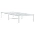 Estructura de cama sin colchón metal blanco 75x190