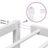 Estructura de cama sin colchón metal blanco 75x190