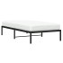 Estructura de cama sin colchón metal negro 100x190
