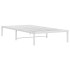 Estructura de cama sin colchón metal blanco 100x200