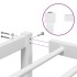 Estructura de cama sin colchón metal blanco 100x200