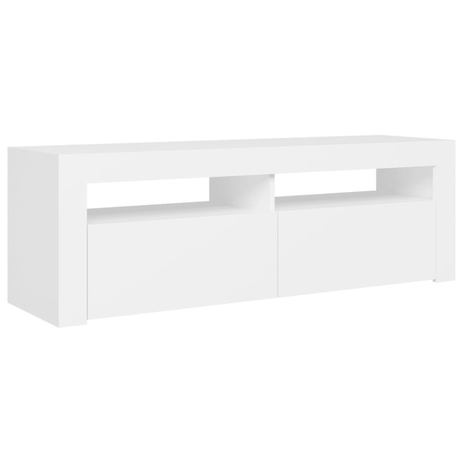 Mueble para TV con luces LED blanco 120x35x40