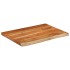 Encimera de baño rectangular madera maciza acacia 80x60x2,5
