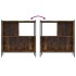Estantería madera de ingeniería roble ahumado 72x28x77,5