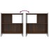 Estantería madera de ingeniería marrón roble 72x28x77,5