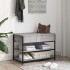 Banco zapatero madera de ingeniería gris Sonoma 70x42,5x50