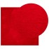 Alfombra de pelo corto suave lavable HUARTE rojo 160x160