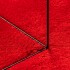Alfombra de pelo corto suave lavable HUARTE rojo 160x160