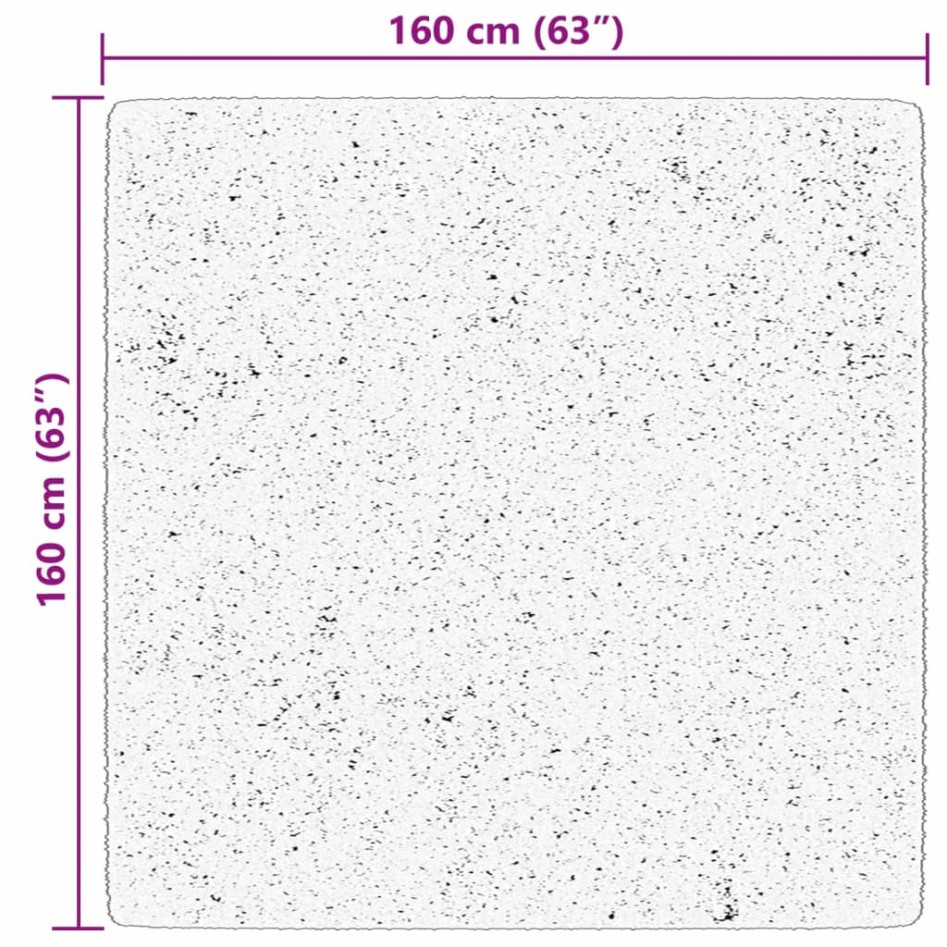 Alfombra de pelo corto suave lavable HUARTE rojo 160x160