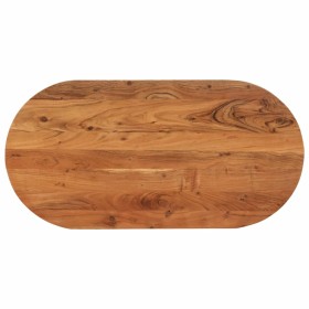 Tablero de mesa ovalado madera maciza de acacia 80x40x2,5