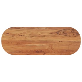 Tablero de mesa ovalado madera maciza de acacia 140x50x2,5