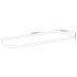 Tablero de mesa ovalado madera maciza de acacia 140x50x2,5