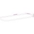 Tablero de mesa ovalado madera maciza de acacia 100x40x3,8