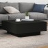 Mesa de centro madera de ingeniería negro 80x80x31