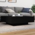 Mesa de centro madera de ingeniería negro 100x100x31