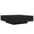 Mesa de centro madera de ingeniería negro 100x100x31
