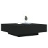 Mesa de centro madera de ingeniería negro 100x100x31