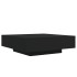 Mesa de centro madera de ingeniería negro 100x100x31