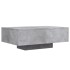 Mesa de centro con luces LED gris hormigón 85x55x31