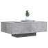 Mesa de centro con luces LED gris hormigón 85x55x31