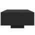 Mesa de centro con luces LED negro 85x55x31