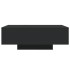 Mesa de centro con luces LED negro 85x55x31