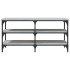Banco zapatero madera de ingeniería gris Sonoma 100x38,5x49