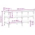 Banco zapatero madera de ingeniería gris Sonoma 100x38,5x49