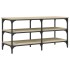 Banco zapatero madera de ingeniería roble Sonoma 100x38,5x49