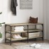 Banco zapatero madera de ingeniería roble Sonoma 100x38,5x49