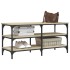 Banco zapatero madera de ingeniería roble Sonoma 100x38,5x49